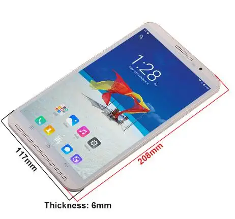 Оригинальный 8 дюймовый планшетный ПК с системой андроида и 9 0 Octa Core 6 + 64 ГБ 1280*800 ips