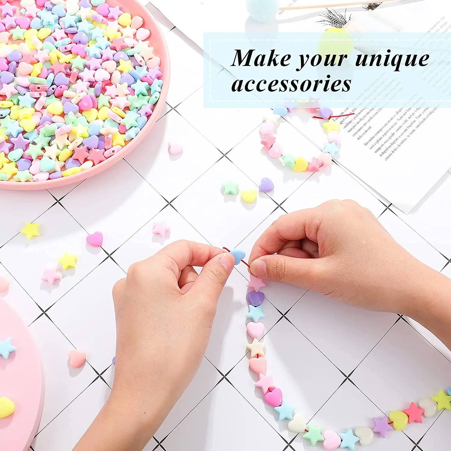 Kit De Cuentas Para Hacer Pulseras Para Niños Y Niñas, Juguetes Para Hacer  Pulseras, Rompecabezas Hechos A Mano, Diy, 24 Cuadrículas, 3, 5, 7, 9 Y 11  - Cuentas - AliExpress