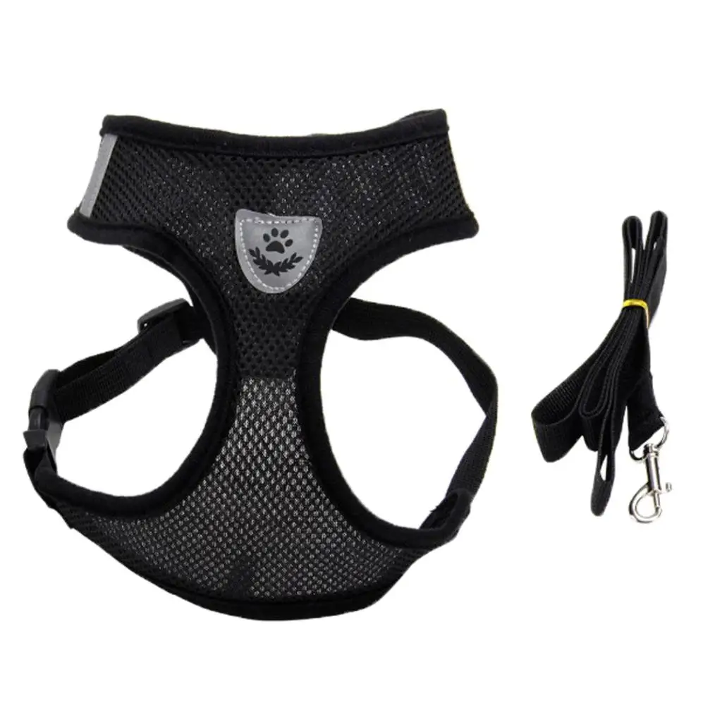 Pet Control Harness for Dog Cat Soft Mesh Safety Strap Vest with Handle S M