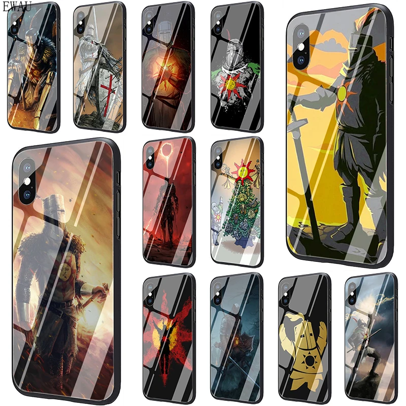 

EWAU Praise the Sun Dark Souls Tempered Glass phone case for iphone 5 5s SE 6 6s 7 8 Plus X XR XS 11 pro Max