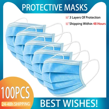 

IN STOCK One-use Gas Face Mouth Mask Anti-pollution 3 Layer Mask Dust Protection Masks Mascaras Protective Mask Face Protection