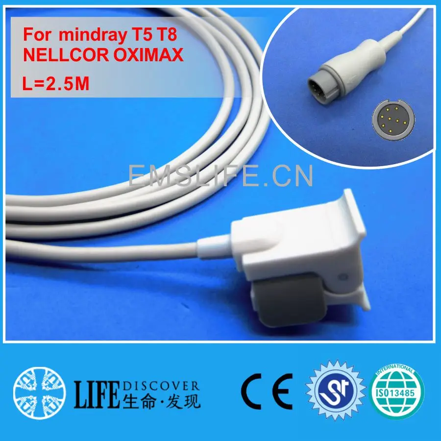

Long cable child and pedicatric clip spo2 sensor for mindray T5 T8 NELLCOR OXIMAX