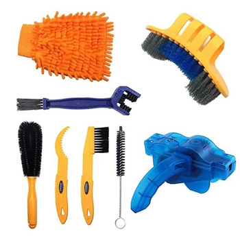 

Cleaner Set Bicycle Chains Cleaning Brush Wash Tool With Brushes Bike Protection Oil Bike Chain for Mountain Bicycle