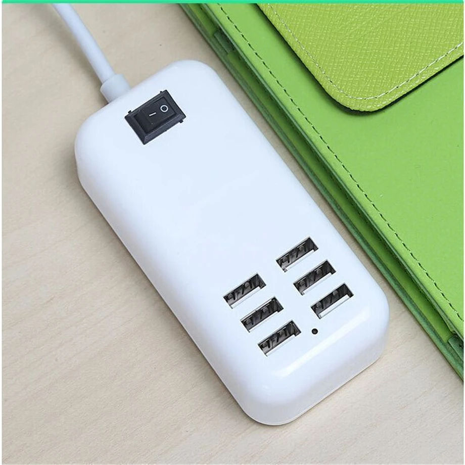 Asunflower 6 Порты телефон USB Зарядное устройство для iPhone iPad samsung Множественная настенная зарядка 5В/3A EU/US/UK штекер Адаптер для мобильного телефона