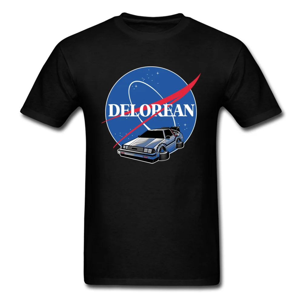 DELOREAN_SPACE_10602 T Shirts 2018 Fashion Short Sleeve comfortable Pure Cotton O Neck Men Tops Shirts Top T-shirts NEW YEAR DAY DELOREAN_SPACE_10602 black