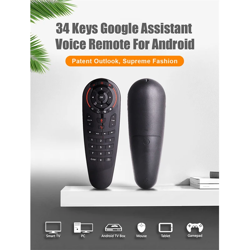 G30 пульт дистанционного управления 2,4G Беспроводная Голосовая мышь Air 33 IR Keys Learning Gyro умное Дистанционное Обнаружение для Android tv Box игры