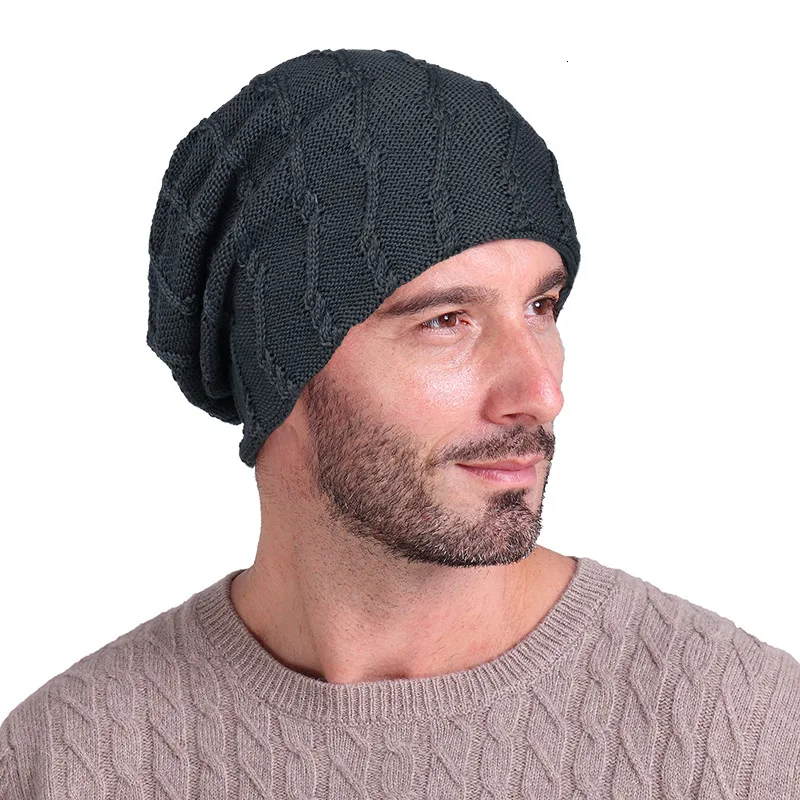 Зимние шапки для мужчин, бини для мужчин, Skullies Bonnets, Индийский Эластичный Тюрбан, шапка, вязаная, потеряет голову, шарф, обертывание, Invierno