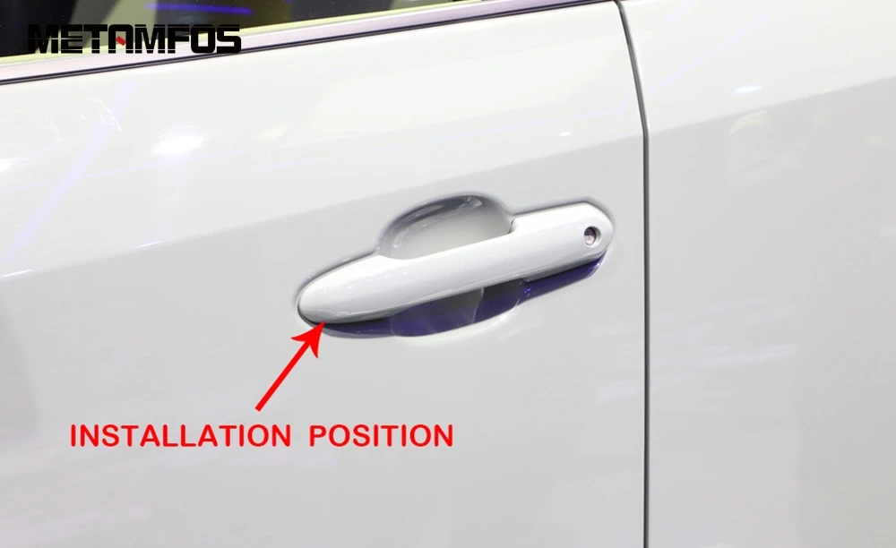 Для Toyota Rav4 Rav 4 углеродное волокно дверная ручка защелка крышка молдинг отделка наклейка внешние аксессуары для автомобиля Стайлинг