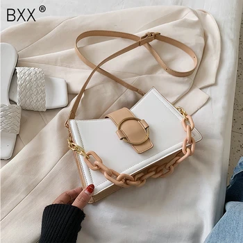 

[BXX] PU Leather Crossbody Bags For Women 2020 Summer Small Fashion Shoulder Messenger Bag Lady Handbags and Purses HL757