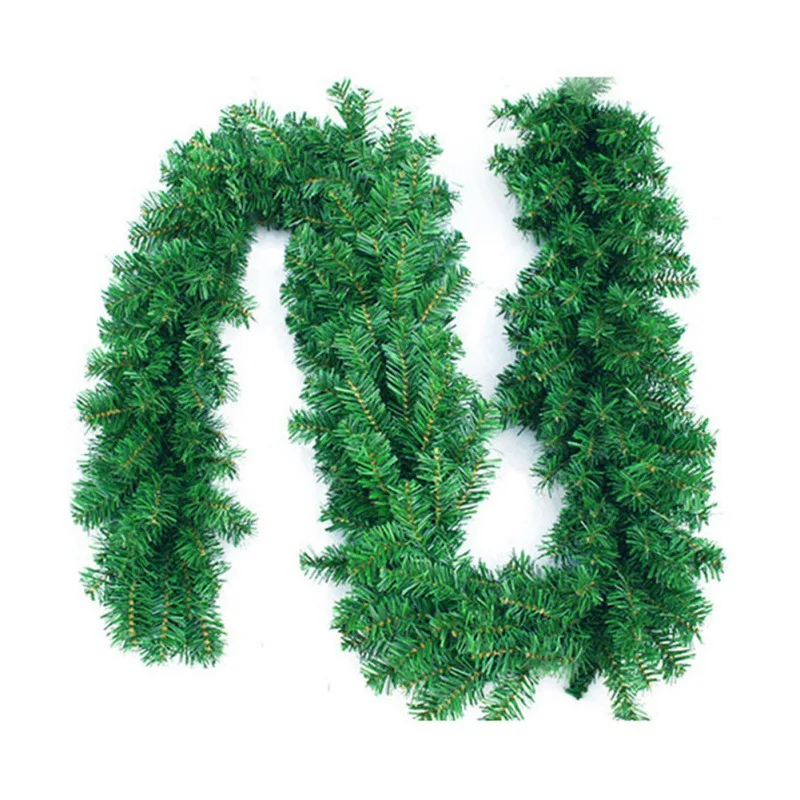 

Christmas Tree Decorations PVC Simulation Christmas Rattan Portable Christmas Wreath Decoration Festive Party Supplies 2.7m