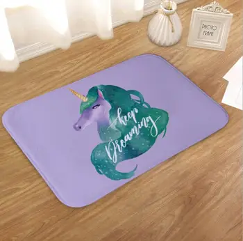 

Cartoon Unicorn Plush Carpet Foot Pad Door Mat Carpet Plush Toy 3009