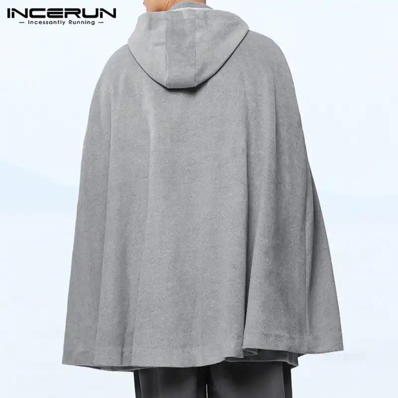 Incerun男性マントコート付きマントソリッドカラーポンチョルースボタンフリース冬カジュアルメンズトレンチストリートジャケット21 Trench Aliexpress Incerun男性マントコート付きマントソリッドカラーポンチョルースボタンフリース冬カジュアルメンズトレンチストリートジャケット21 Trench Aliexpress