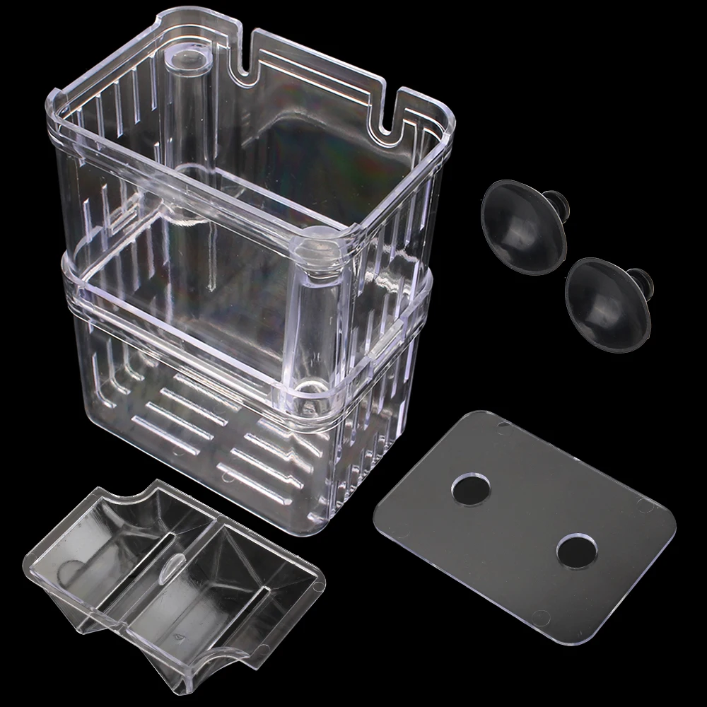 Breeder Aquarium Hatchery Incubator Holder Fish Tank Breeding Isolation Box Double-Deck Transparent Acrylic fish breeding box