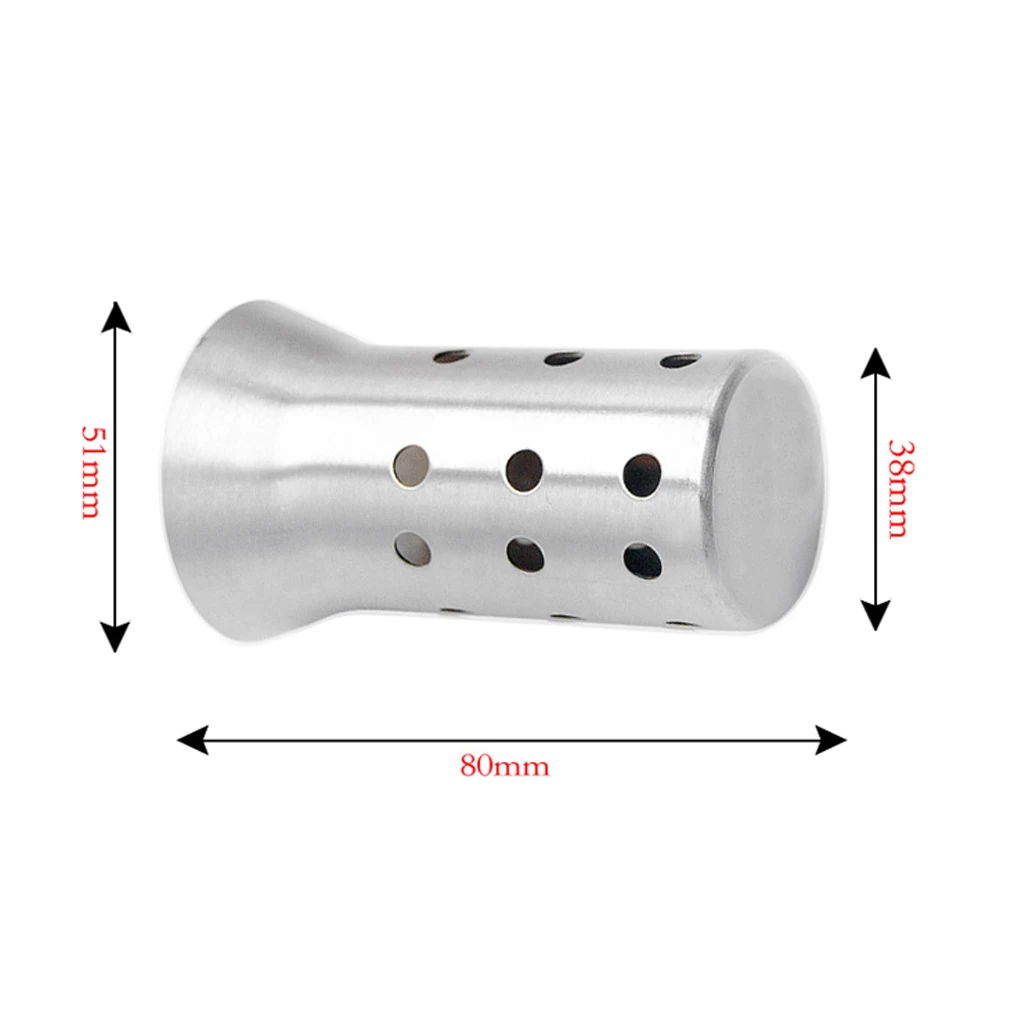 51mm 2'' Silver Removable Motorcycle Exhaust Pipe Silencer Muffler Baffle Parts for Yamaha Honda Kawasaki Suzuki BMW