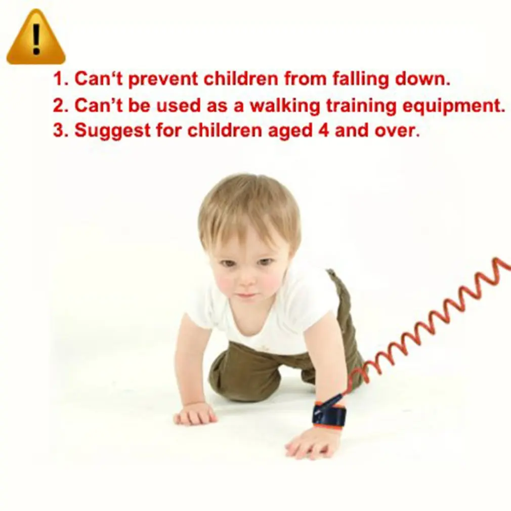 Вращающаяся головка вращается против потери с тяговой веревкой детский браслет против потери веревка оборудование для безопасности детей