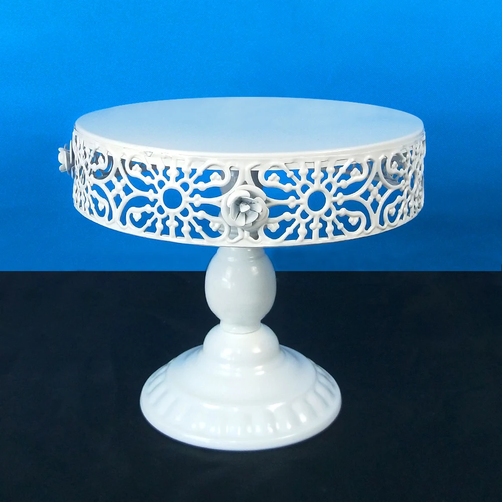 25 cm Tobs белый кружевной край чашки подставка для торта подсвечник, декоративные изделия десертный стол вечерние поставщики торта инструменты выпечки аксессуары - Цвет: 25 cm