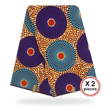 Африканская восковая ткань с принтом Анкара для шитья Анкара африканская ткань 12 ярдов Нигерия хлопок Гана ткань для платья 91002