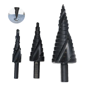

3PCS HSS Pagoda drill bit Cobalt industrial grade step drill with box for stainless steel perforation reaming HSS ordinary drill