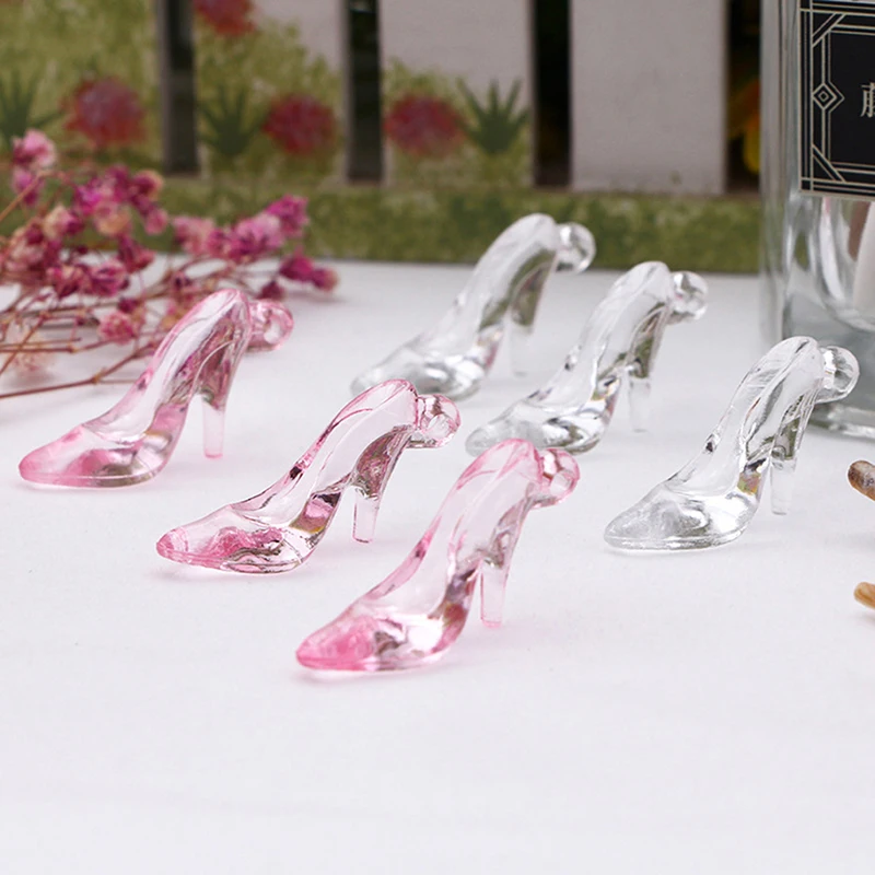 Doll Houses Miniatures For Dollhouse Accessories 1:12 Transparent High Heels Dolls House Decor doll accessories plush doll accessories doll shoes doll bag toys doll house decoration