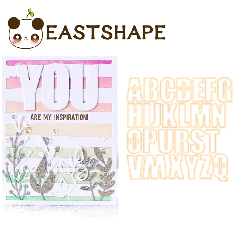 

Eastshape Letter Words Dies Metal Cutting Dies New 2019 for For DIY Scrapbooking Decorative Christmas Crafts Paper Cards Diecut
