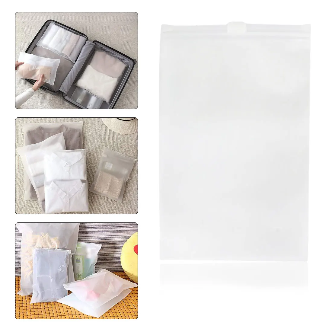 

Travel Toiletry Makeup Bag 2019 New Casual Mini Small Transparent Plastic Cosmetic Organizer Bag With Zipper Closure