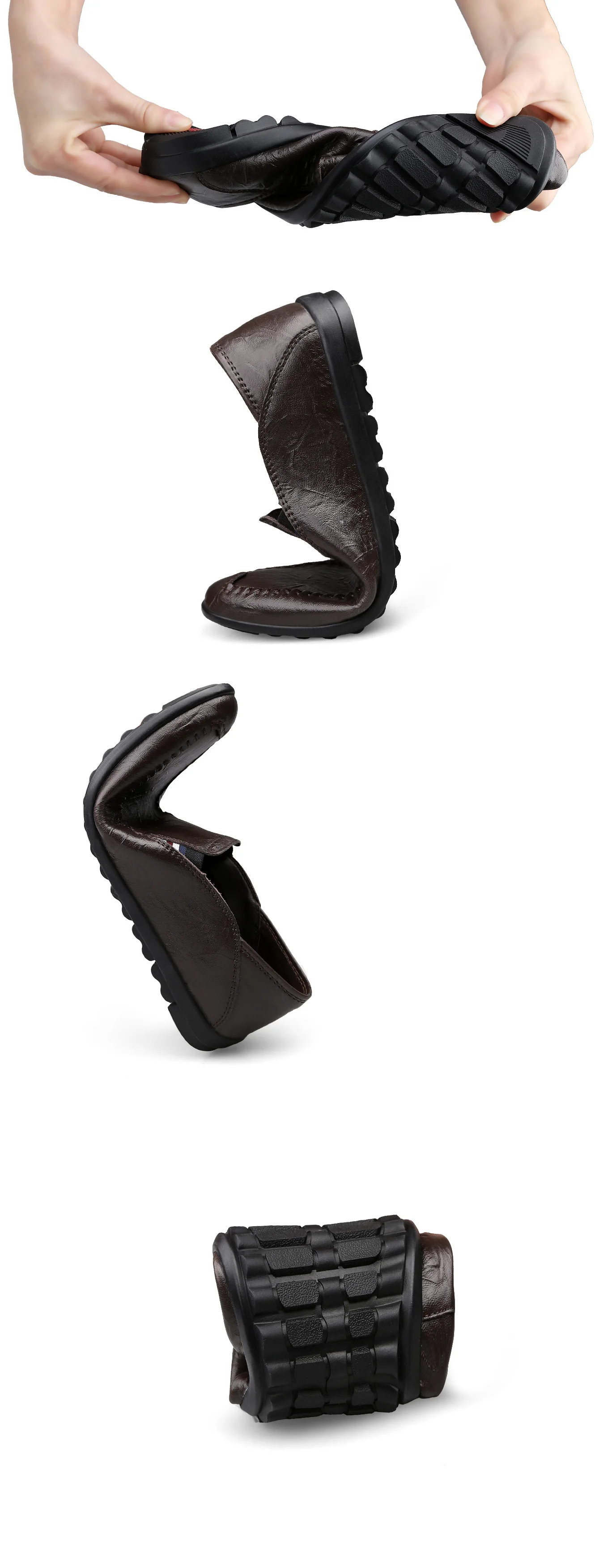 Модные мягкие туфли для отдыха; Для мужчин; летние легкие повседневные мужские туфли из кожи Повседневное Горох обувь для мужчин, Zapatos De Hombre HC-022