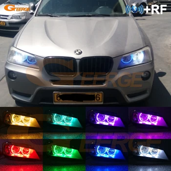 

RF remote Bluetooth App Multi-Color RGB led angel eyes kit For BMW X3 F25 2010 2011 2012 2013 2014 Pre facelift HEADLIGHT