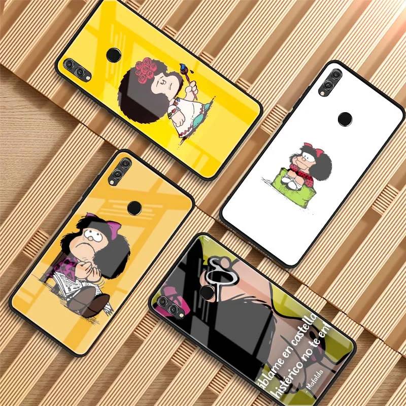 Чехол Mafalda из закаленного стекла для телефона Huawei P20 P30 lite PRO MATE20PRO Honor 10 MATE 20 |