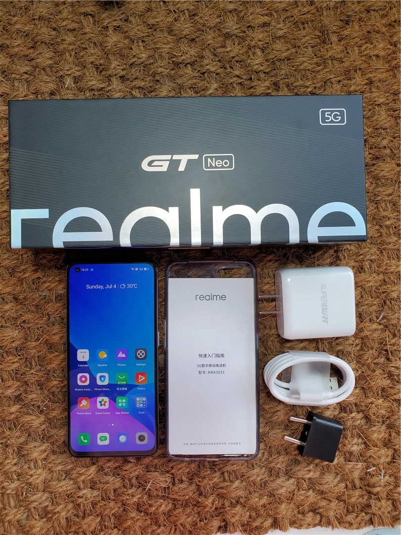 Global ROM Realme GT NEO 5G Dimensity 1200 SmartPhone 6.43 Inch 120Hz Super AMOLED 64MP 4500Mah 50W Flash Charger 8gb ram ddr4