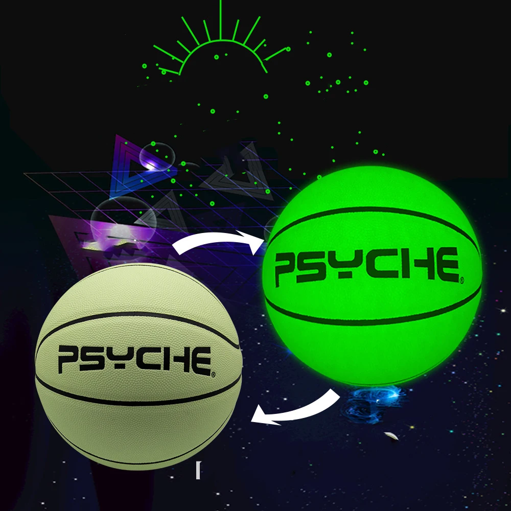 

2020 New Hot Size 7 Glowing Reflective Basketball Battery-Free Light Up Basketball Glow Dark Party Home Outdoor Decoration