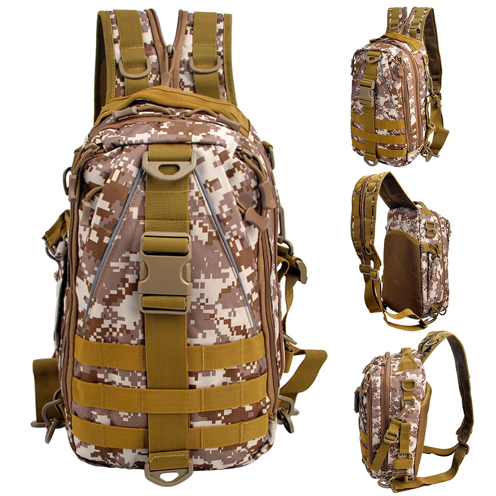 Tactical Sling Pack Army Waterproof Multi-purposeBackpack Crossbody Shoulder Bag Daypack for Outdoor Fishing Hiking Climbing