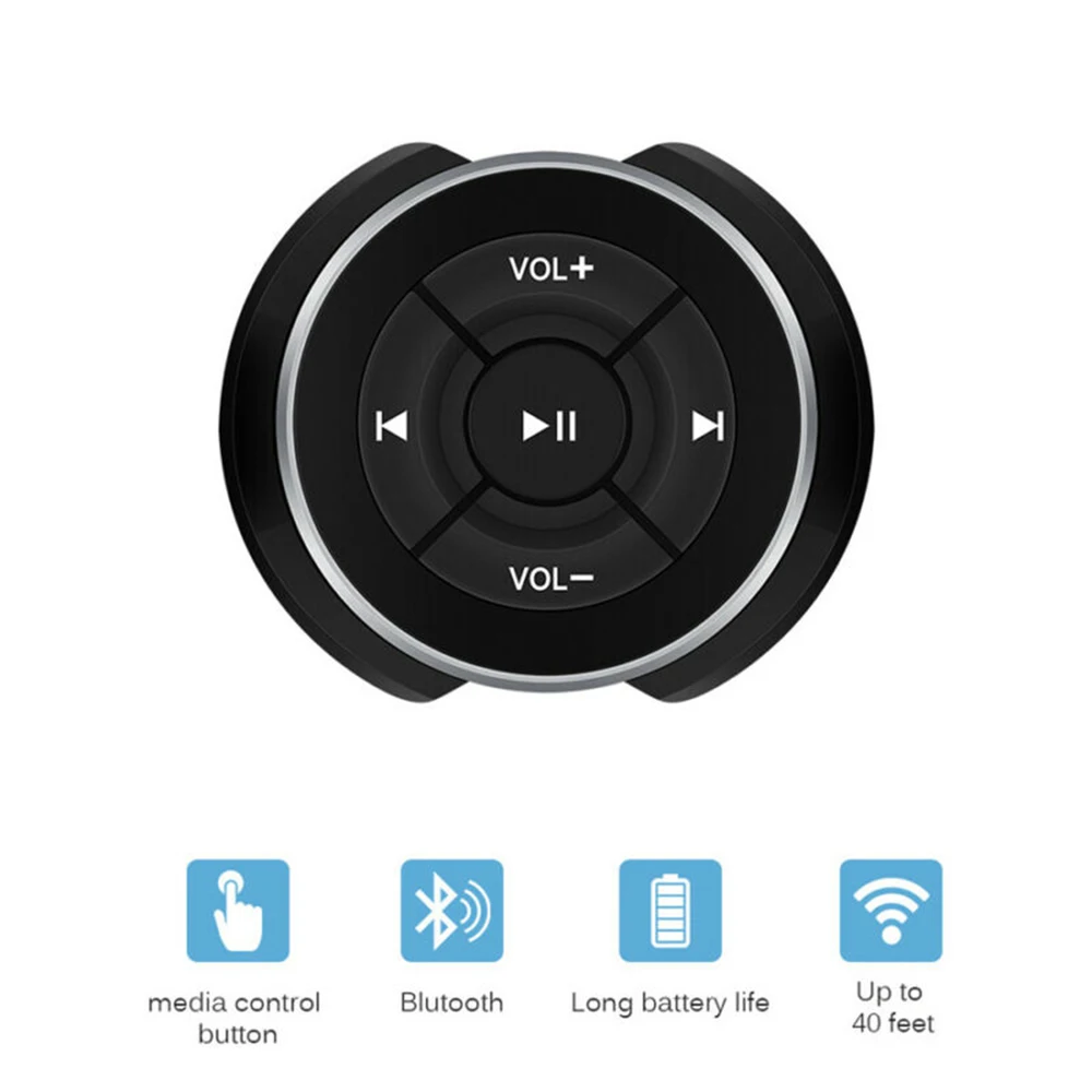 Автомобильный авто руль беспроводной пульт дистанционного управления Bluetooth Кнопка музыкальный плеер монтажный кронштейн