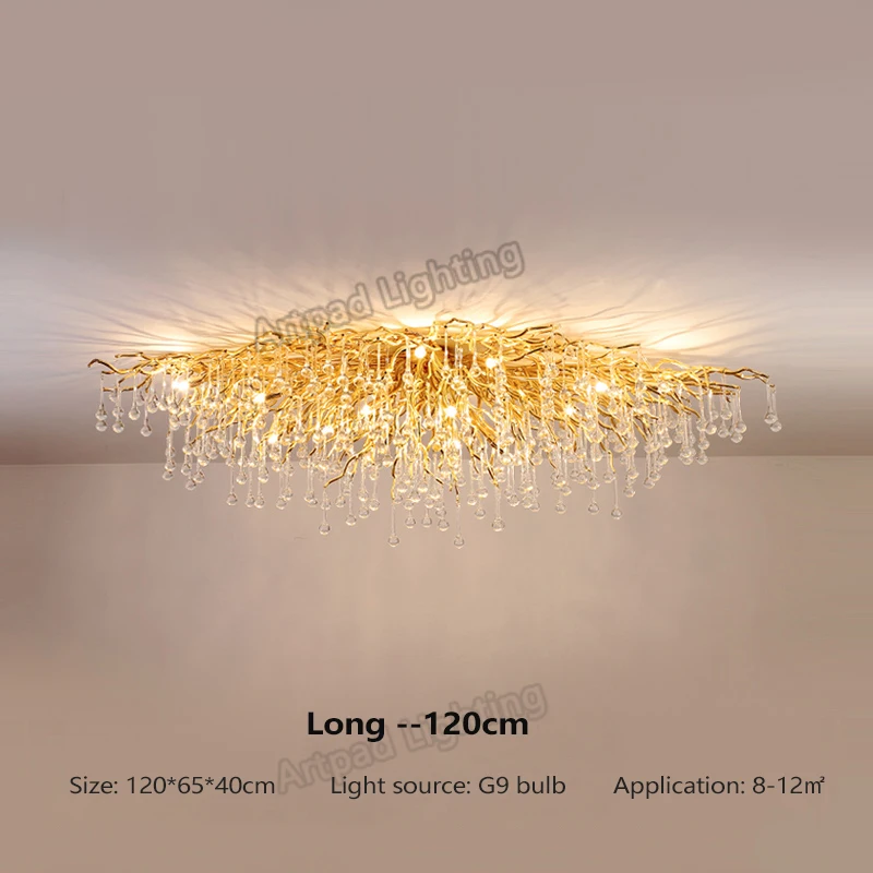 wagon wheel chandelier Decoration Light  Nordic LED Crystal Chandeliers Gold Luxury Lighting Chandelier for Bedroom  Dining Living Room Kitchen Light dining room light fixtures