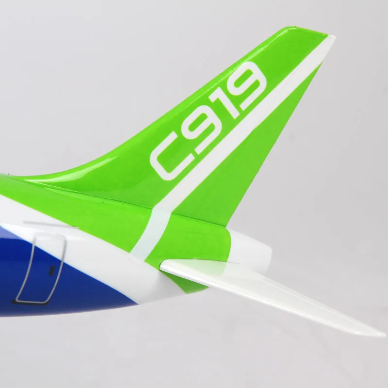 Сделано в Китае 32 см C919 модель самолета большой размер модель самолета готовая продукция украшение статический самолет м