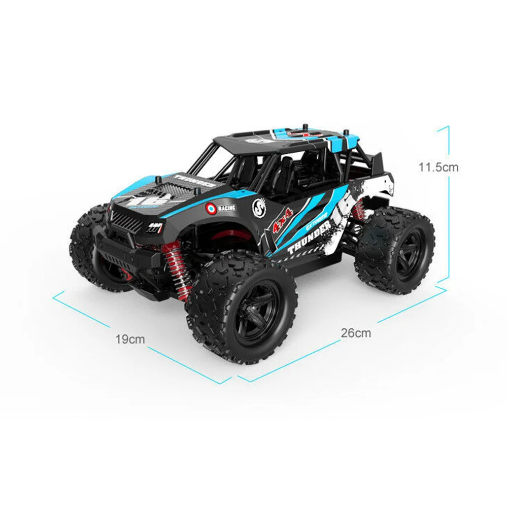 40+ MPH RC автомобиль 1:18 Модель простота в эксплуатации большие дети 4WD батарея питание от бездорожья дистанционное управление пластик 2,4 ГГц гусеничный высокая скорость