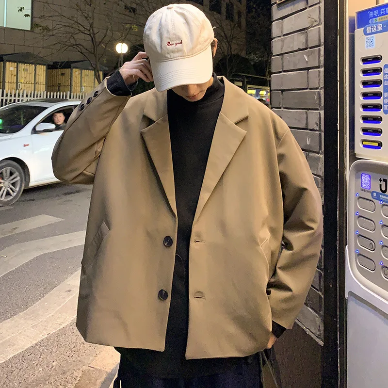 

Spring And Autumn Super Fire INS Retro Small Suit Men's Korean-style Trend Versatile Teenager Handsome Versatile Suit Coat