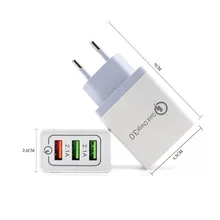 Usb 充電器急速充電 3.0 iphone × 8 7 高速壁の充電器サムスン S9 シャオ mi mi 8 huawei 社の携帯電話充電器(China)