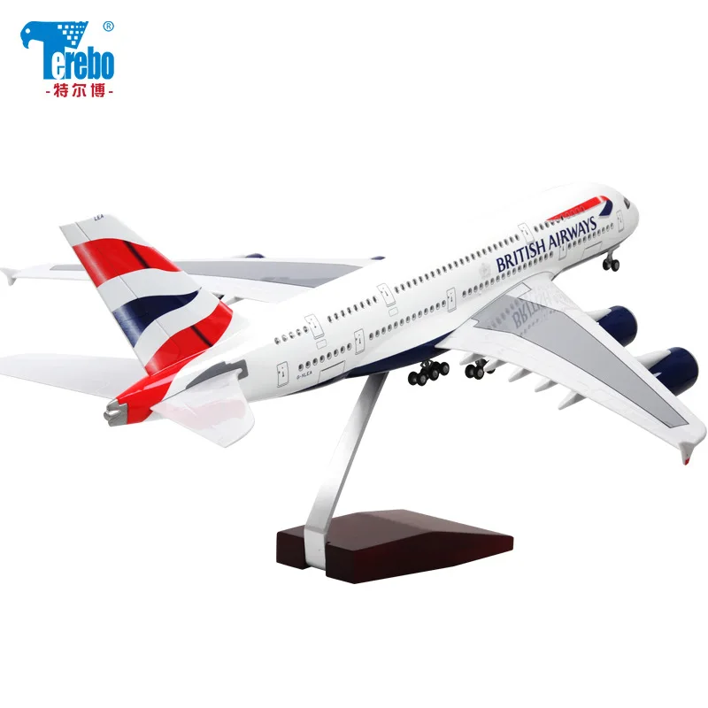 Terebo 1:160 Airbus A380 aircraft model Lufthansa Qatar Australian Airlines passenger collection gift