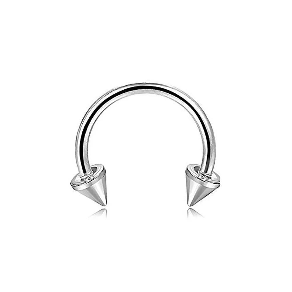 2PCS Steel Segment Rings Piercing Ear Tragus Cartliage Piercings Orelha Helix Lip Labret Tongue Piercing Nose Ear Septum Jewelry