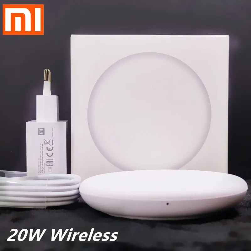 Xiaomi Wireless Charger 20w Smart Quick ChargerQi Charging Agreement EU 27W Fast Charge Adapter For Mi 9 Mix 3 2s | Мобильные