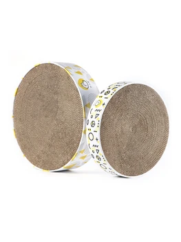 

Big Pet Cat Scratching Corrugated Board Grinding Claw Plate+Catnip Paper Pad Cat Toy Climbing Frame Scraper Mat Petshop NN50WJ