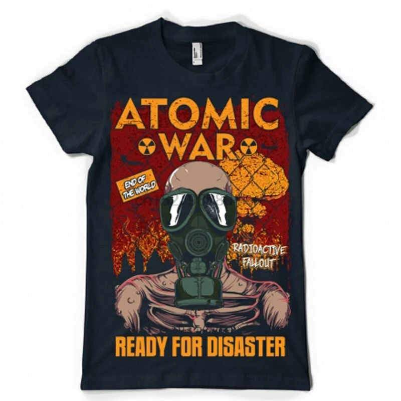 DTG atomic war маска для защиты от падения геймер Ретро радиоактивная футболка |