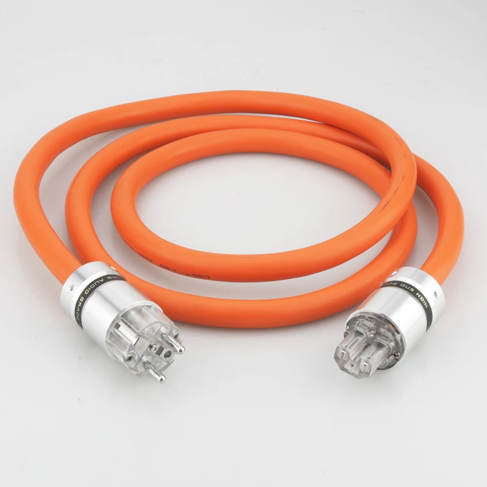 Audiocrast HI-End P113 5N OFC Pure Copper European standard Power Connector EU Schuko Power Cord HIFI