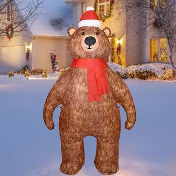 

Giant Inflatable Santa Claus Inflatable Bear 2.1m Christmas Inflatable Shaking Head Doll Indoor Outdoor Garden Xm as Decoration
