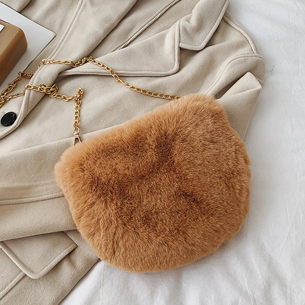 Женская сумка Кроссбоди из мягкого плюша с застежкой молнией|Сумки ручками| |