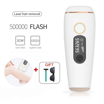

500000 Flash LCD Display IPL Hair Removal Laser Epilator For Women body Painless Photoepilator Ipl Laser Hair Removal Machine