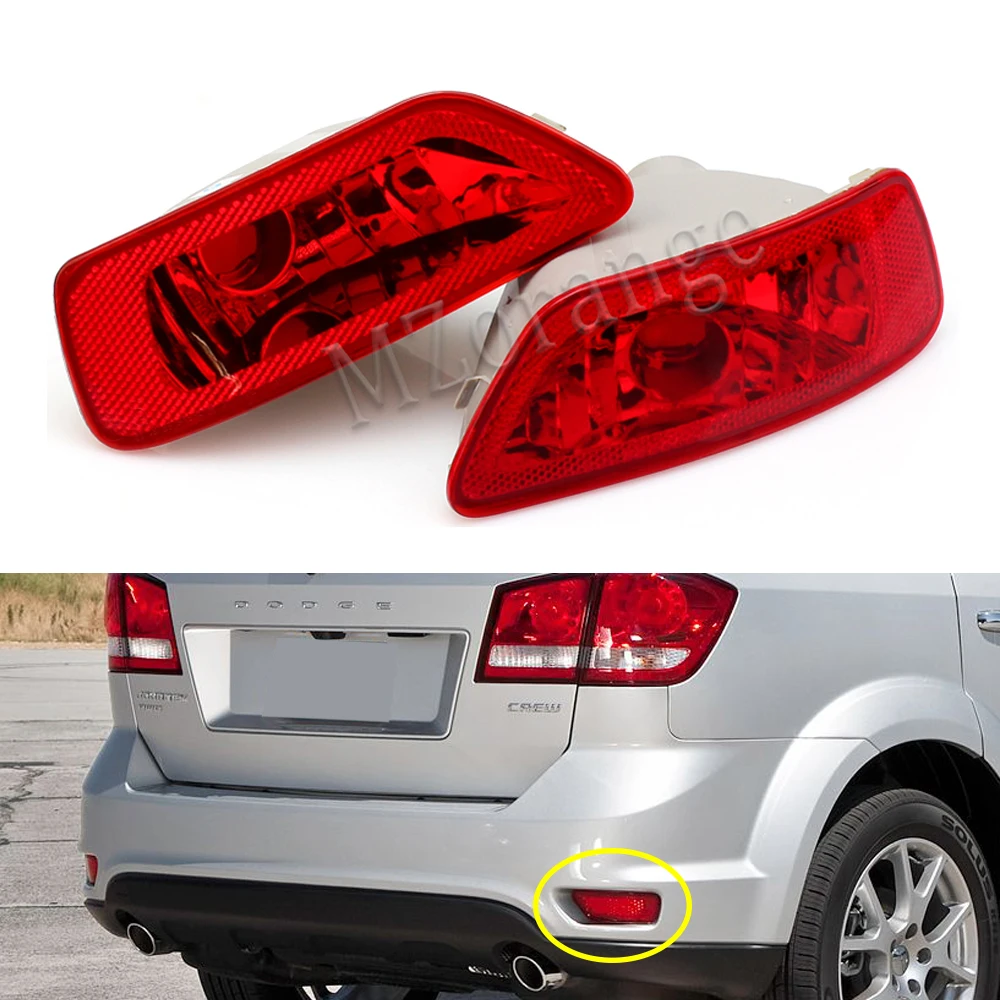 Отражатель заднего бампера для Dodge Journey 11-16 Jeep Compass Grand Cherokee задняя фара