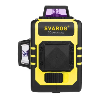 

3D green red laser level 12 lines 360 vertical and horizontal auto self-leveling cross line purple coating laser
