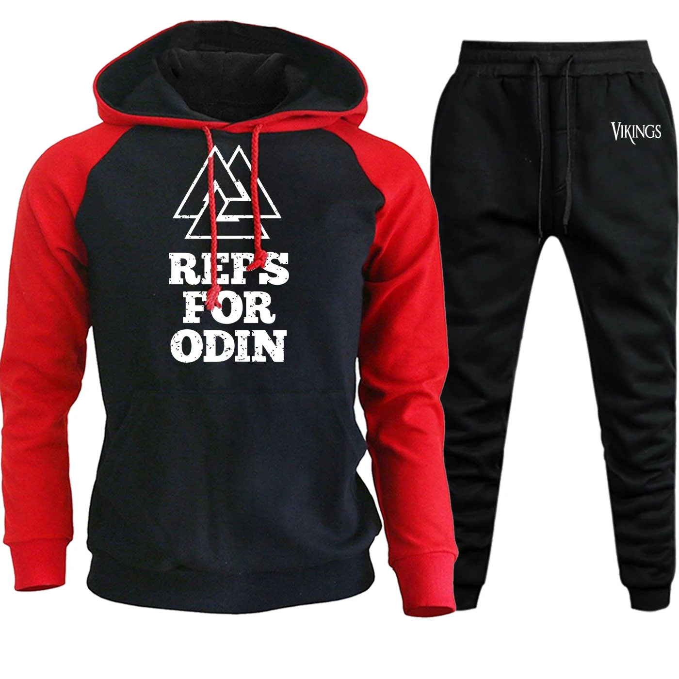 Reps For Odin Vikings Толстовка мужская мода реглан спортивная одежда Новинка Осень Зима хип хоп пуловер костюм толстовка+ брюки комплект из 2 предметов
