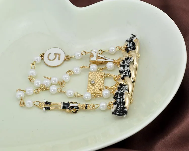 Fabric Brooch Corsage Pearl Bag Ornament Duffle Coat Accessories Graceful Factory Direct Selling